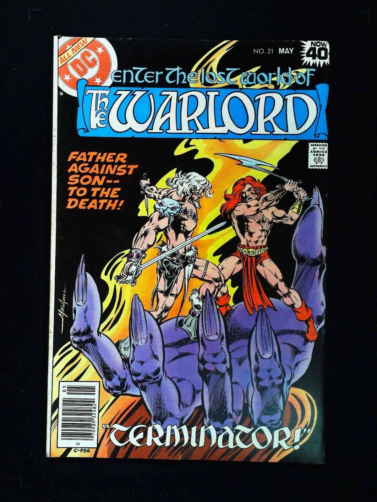 Warlord #21  Dc Comics 1979 Vf Newsstand