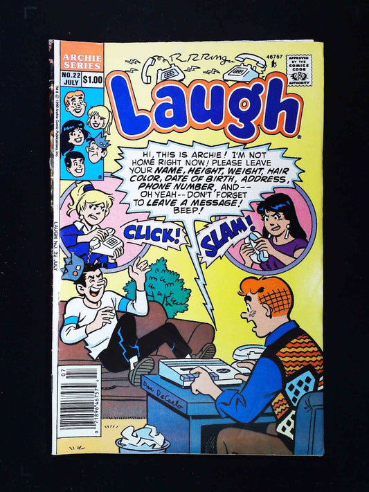 Laugh Comics #22 (2Nd Series) Archie Comics 1990 Vf- Newsstand