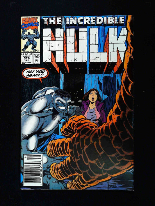 Incredible Hulk #374  Marvel Comics 1990 Vf+ Newsstand