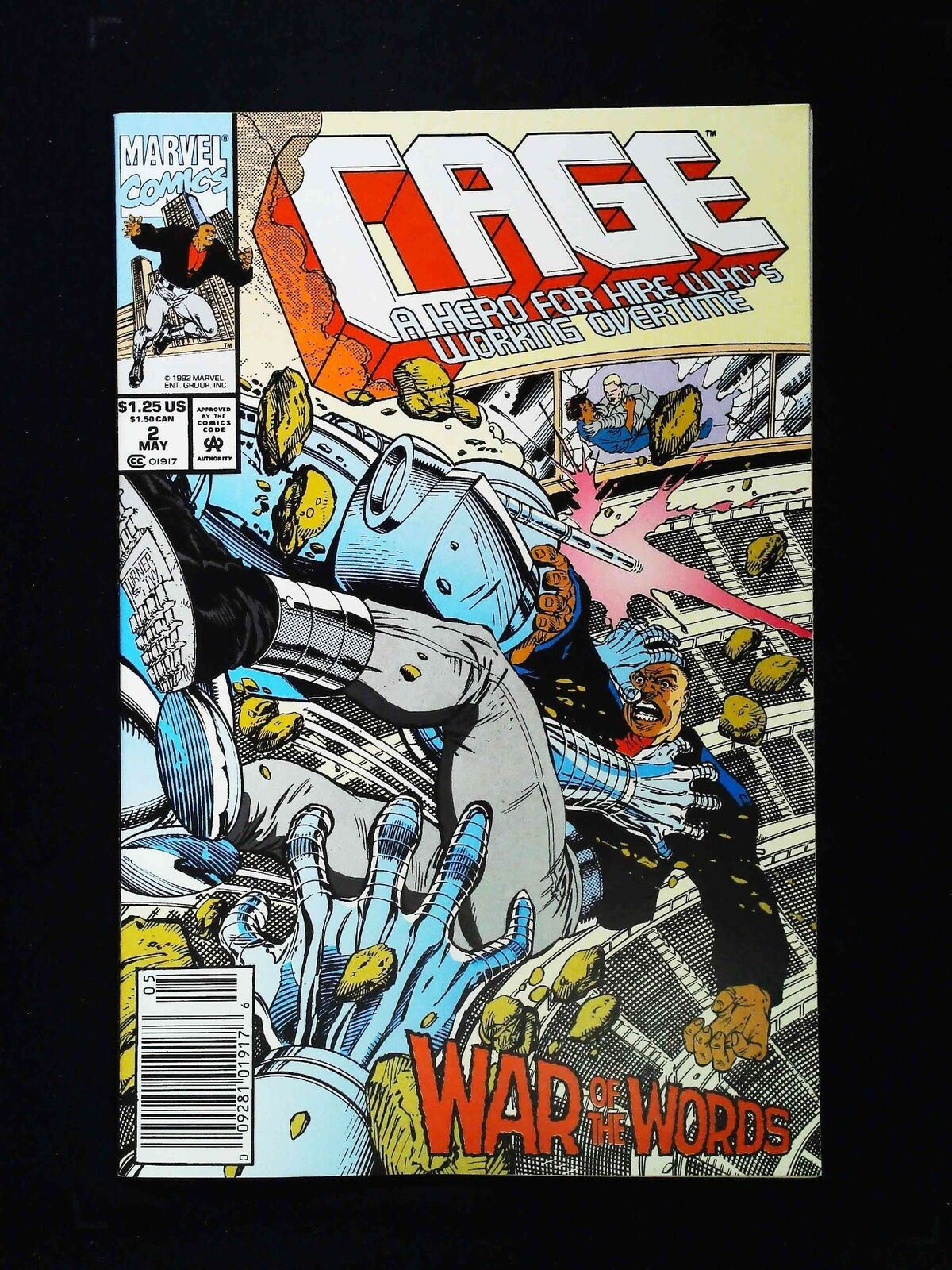 Cage #2  Marvel Comics 1992 Nm- Newsstand