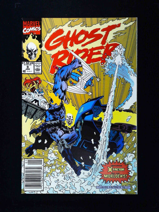 GHOST RIDER #9 (2ND SERIES) MARVEL COMICS 1991 VF+ NEWSSTAND