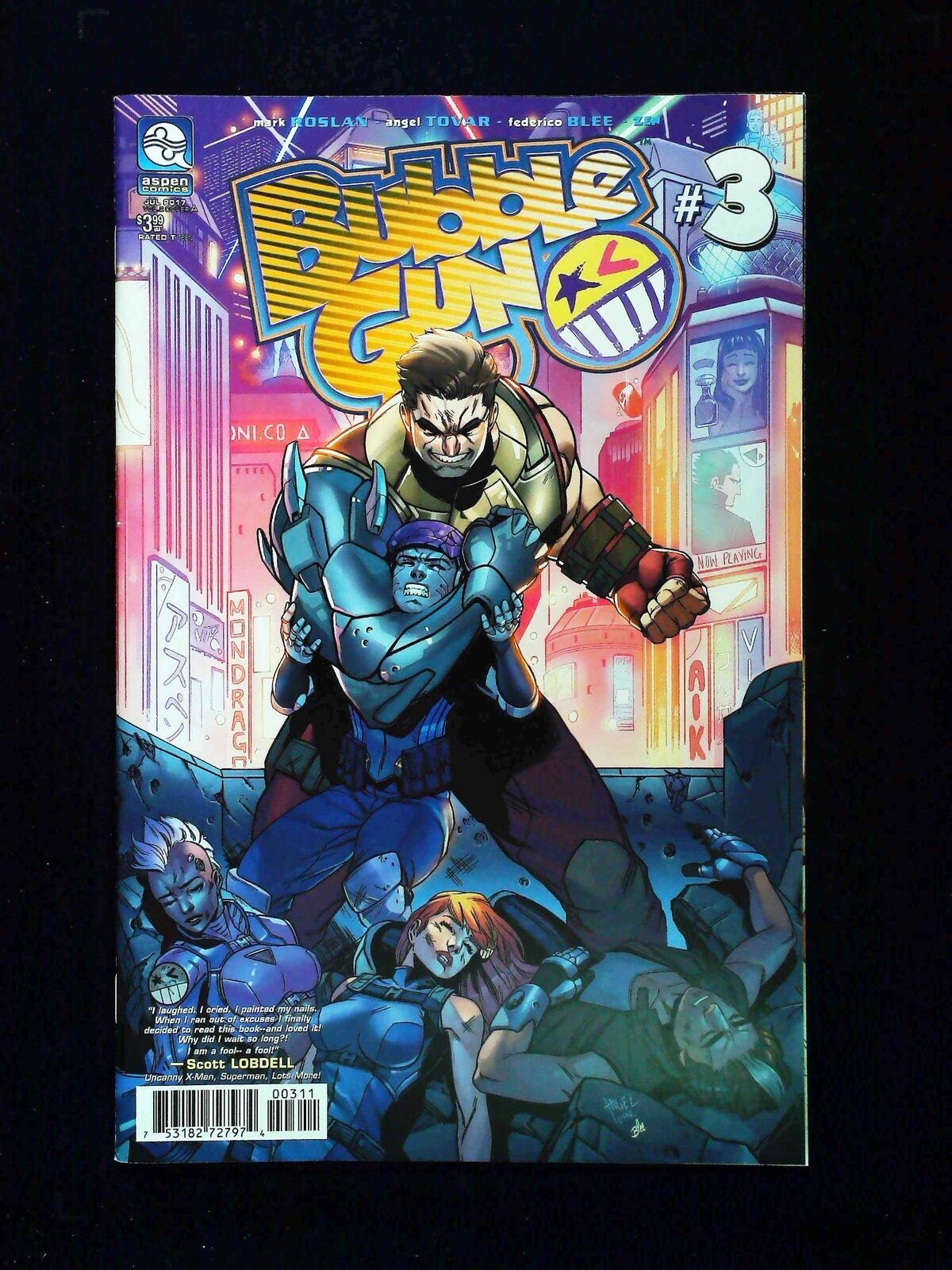 Bubblegun #3 Vol. 2 Aspen Comics 2017 Vf/Nm