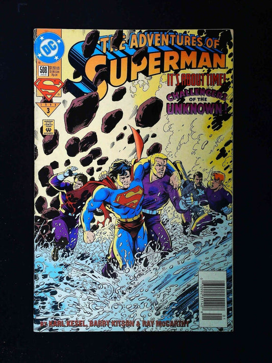 Adventures Of Superman #508  Dc Comics 1994 Vf+ Newsstand