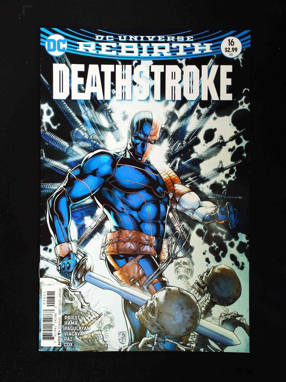 Deathstroke #16B (3Rd Series) Dc Comics 2017 Vf+  Cover By Shane Davis