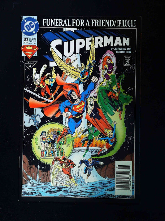 Superman #83 (2Nd Series) Dc Comics 1993 Vf+ Newsstand