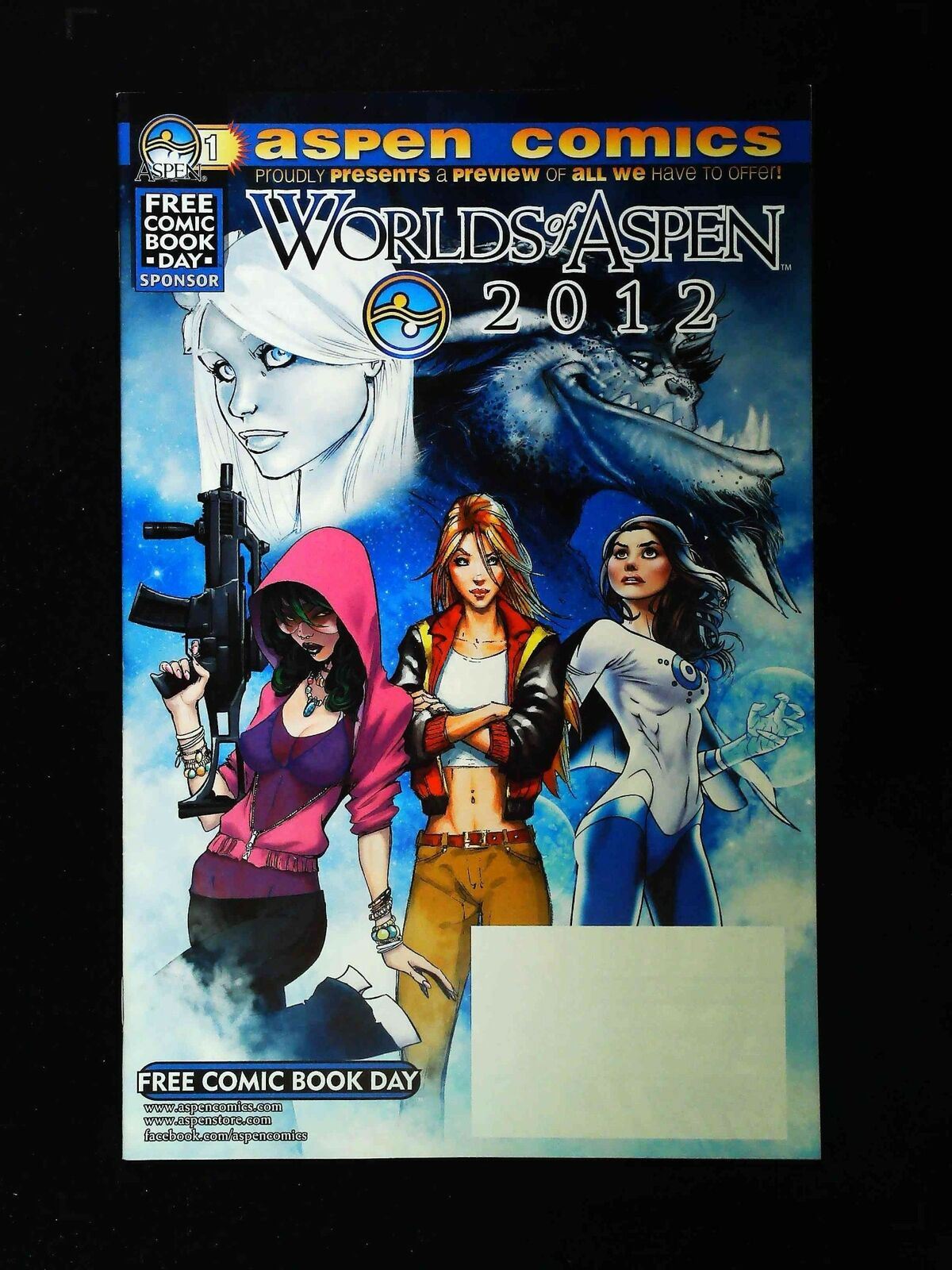 Worlds Of Aspen #2012  Aspen Comics 2012 Vf/Nm  Fcbd