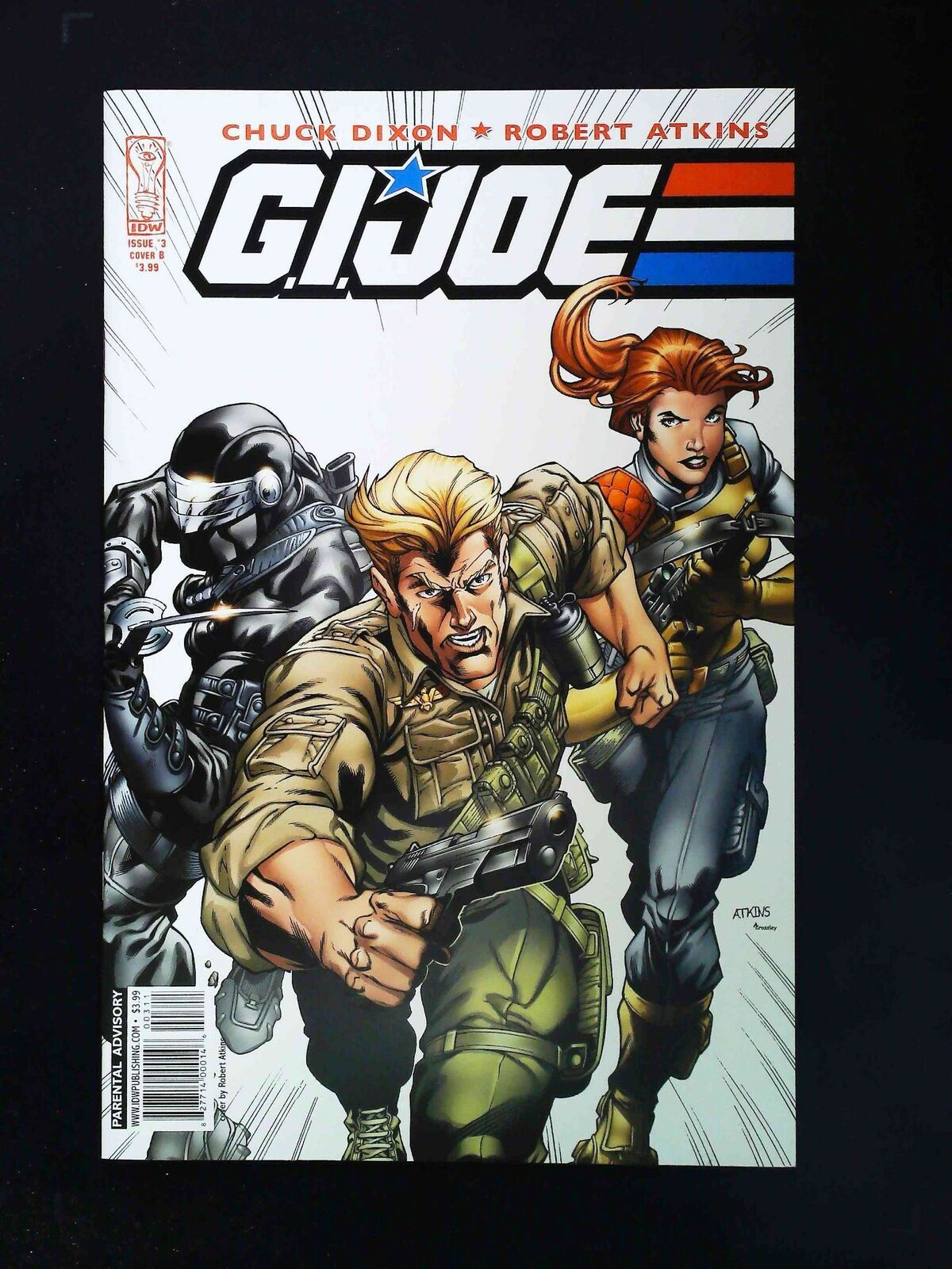 Gi Joe #3B  Idw Comics 2009 Nm  Atkins Variant