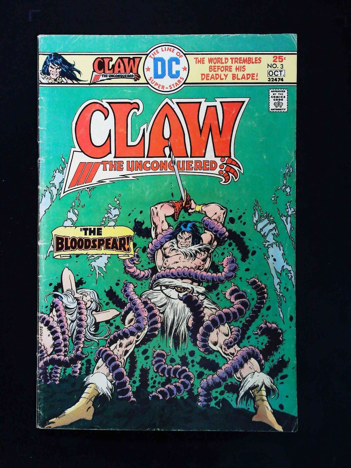 Claw The Unconquered #3  Dc Comics 1975 Fn-
