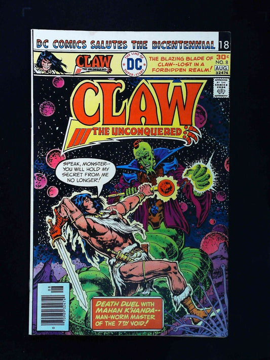 Claw The Unconquered #8  Dc Comics 1976 Vf- Newsstand