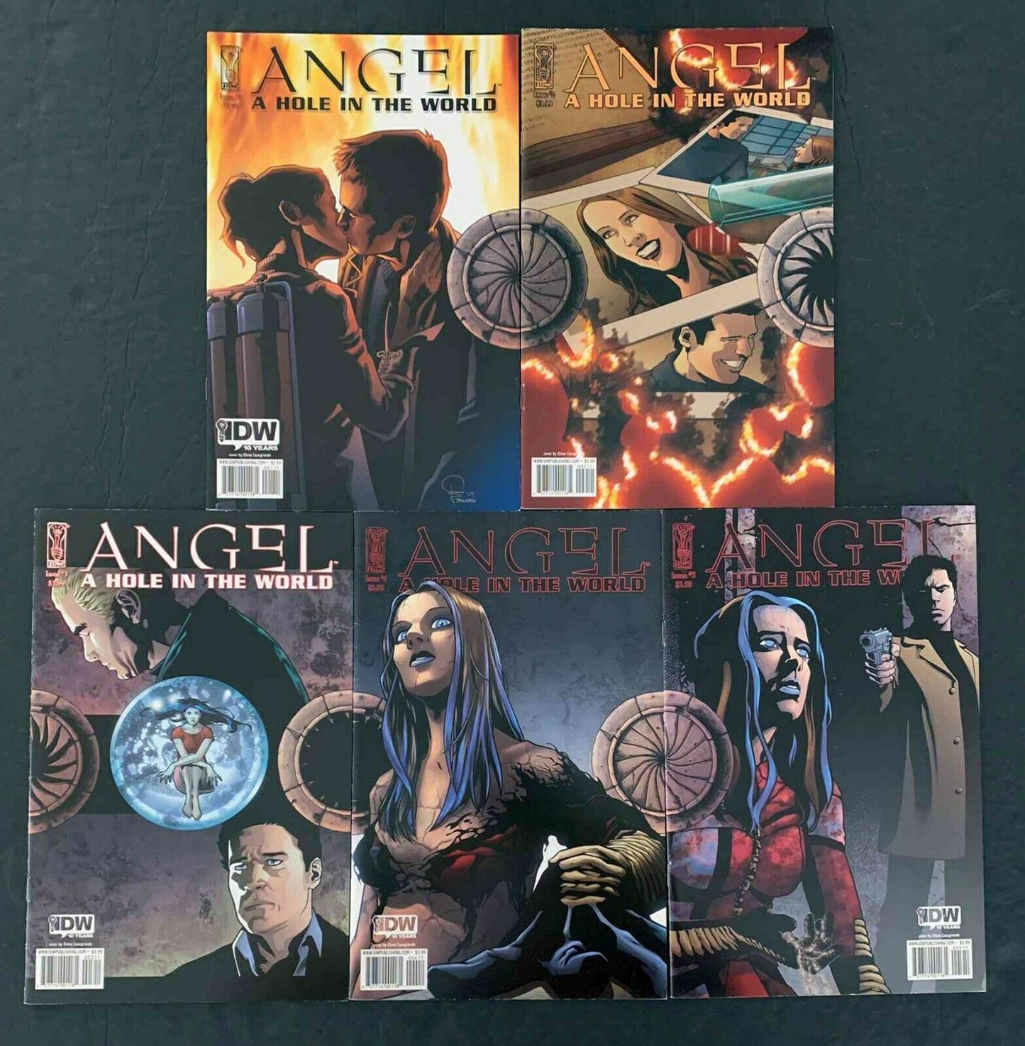 Angel Hole In The World Full Set # 1,2,3,4,5  Idw Comics 2009-2010 Vf+