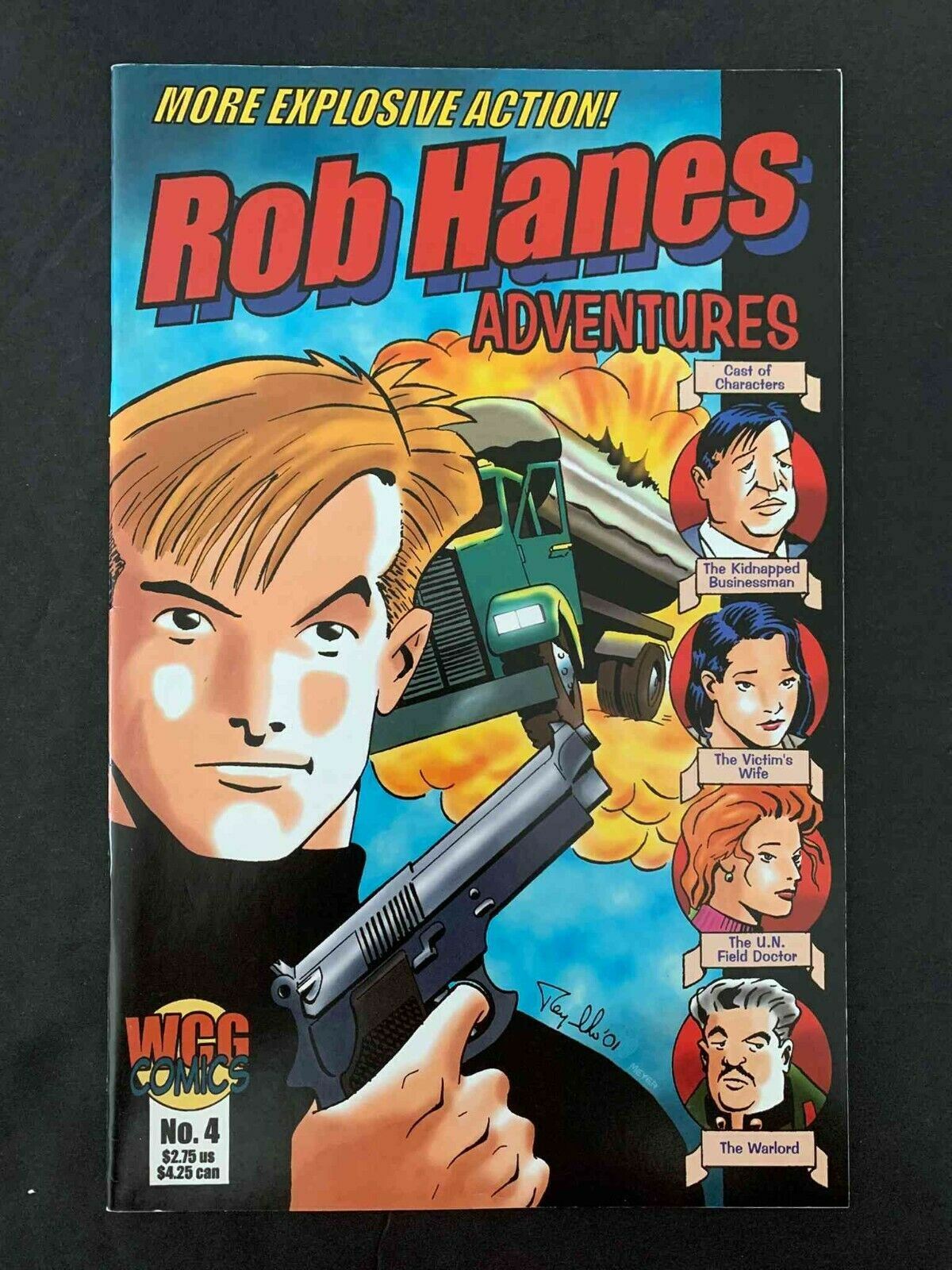 Rob Hanes Adventures Set # 1,2,3,4 Wcg Comics 2000-2001 Vf+