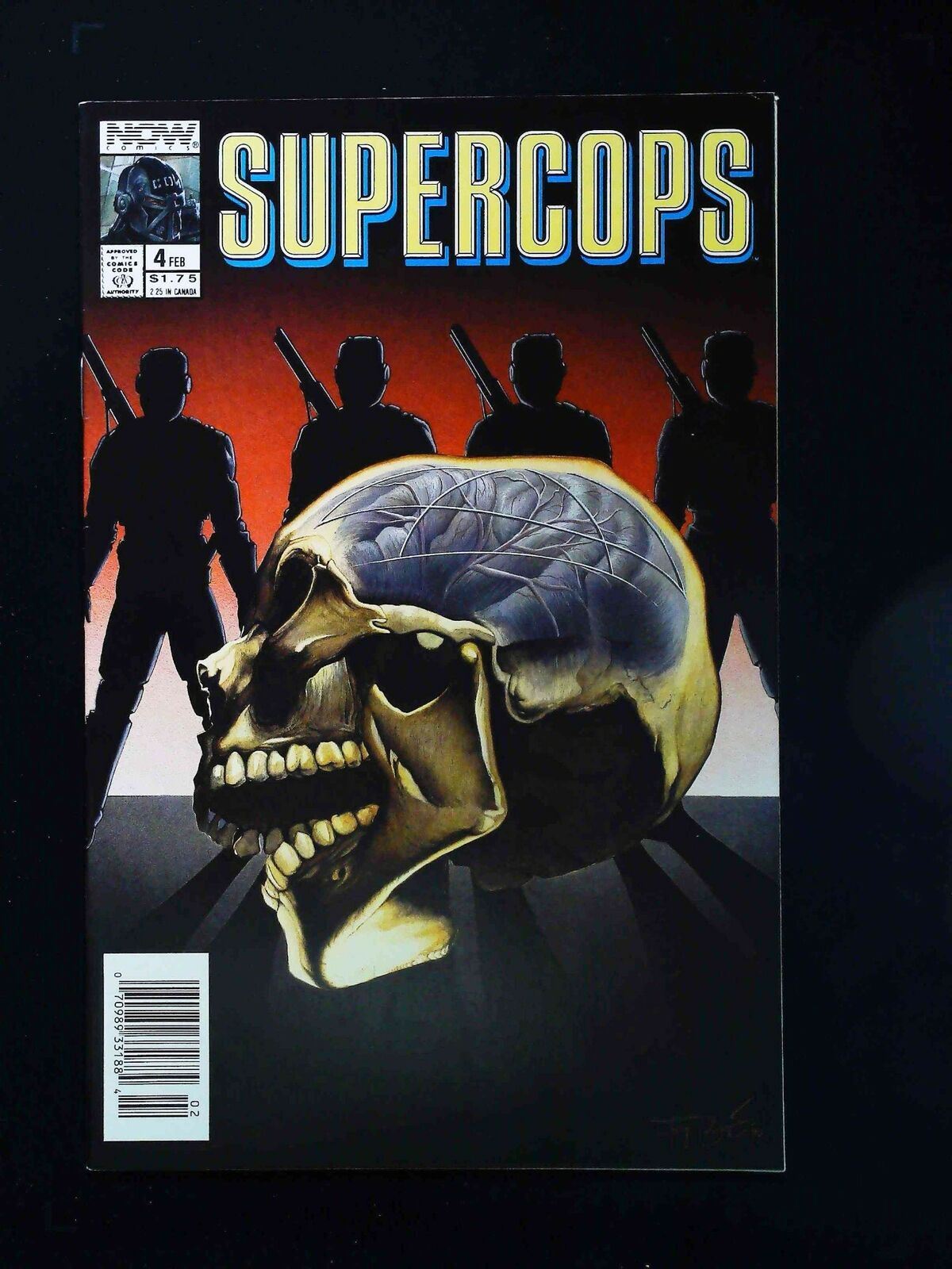 Supercops #4  Now Comics 1990 Vf+ Newsstand