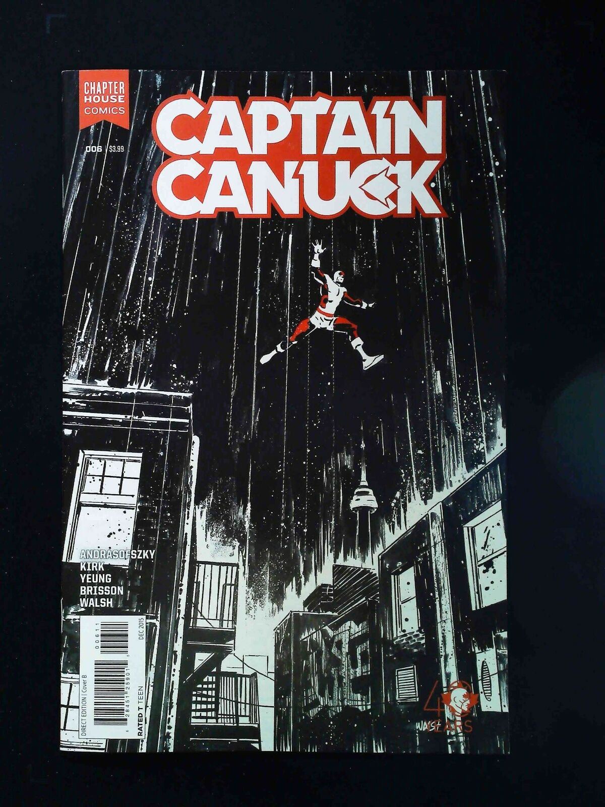 Captain Canuck #6B  Chapterhouse Comics 2015 Vf+  Walsh Variant