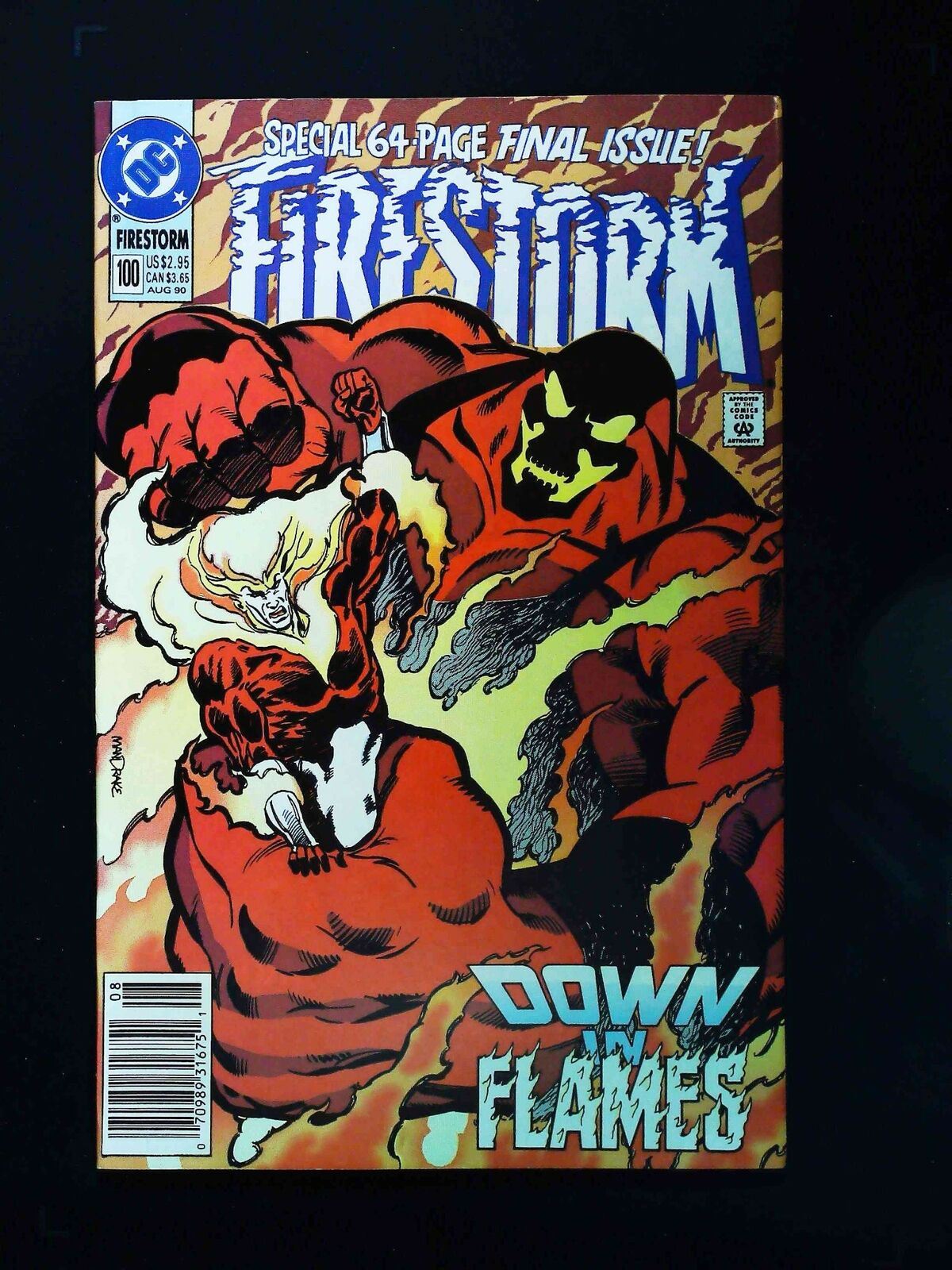 Firestorm #100 (2Nd Series) Dc Comics 1990 Vf- Newsstand