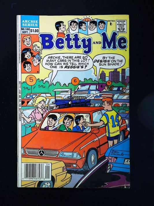 Betty And Me  #186  Archie Comics 1990 Fn+ Newsstand