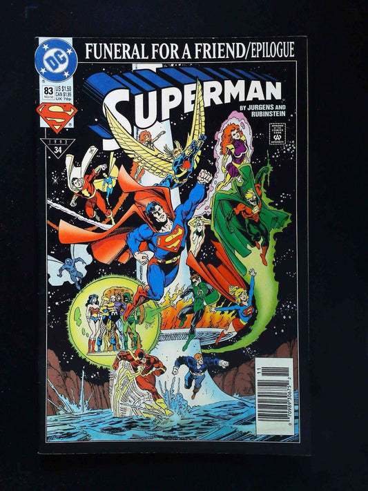 Superman #83 (2Nd Series) Dc Comics 1993 Vf- Newsstand