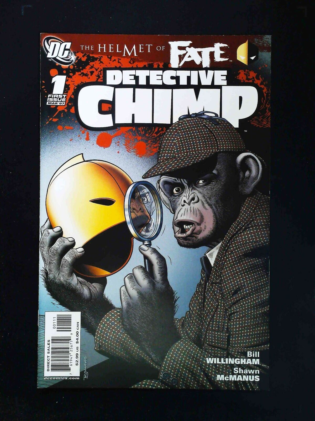 Helmet Of Fate Detective Chimp #1  Dc Comics 2007 Nm