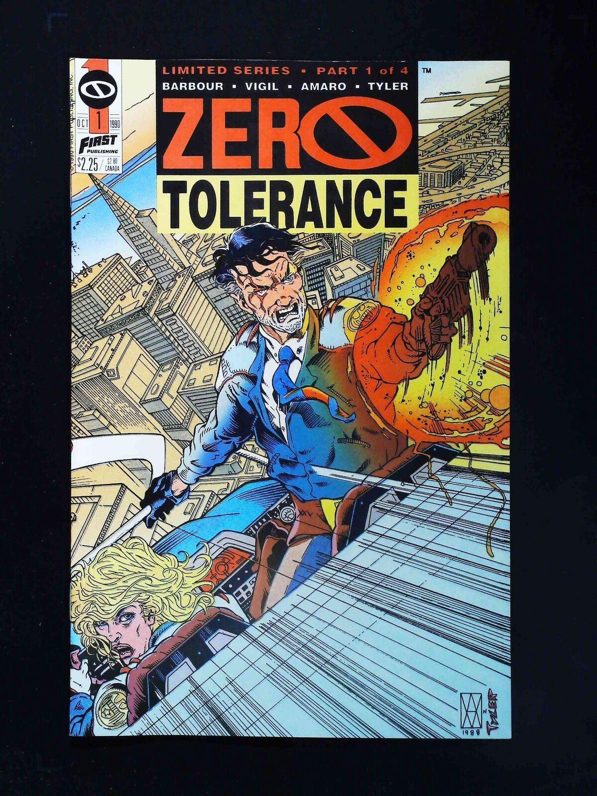 Zero Tolerance #1  First Comics 1990 Vf/Nm