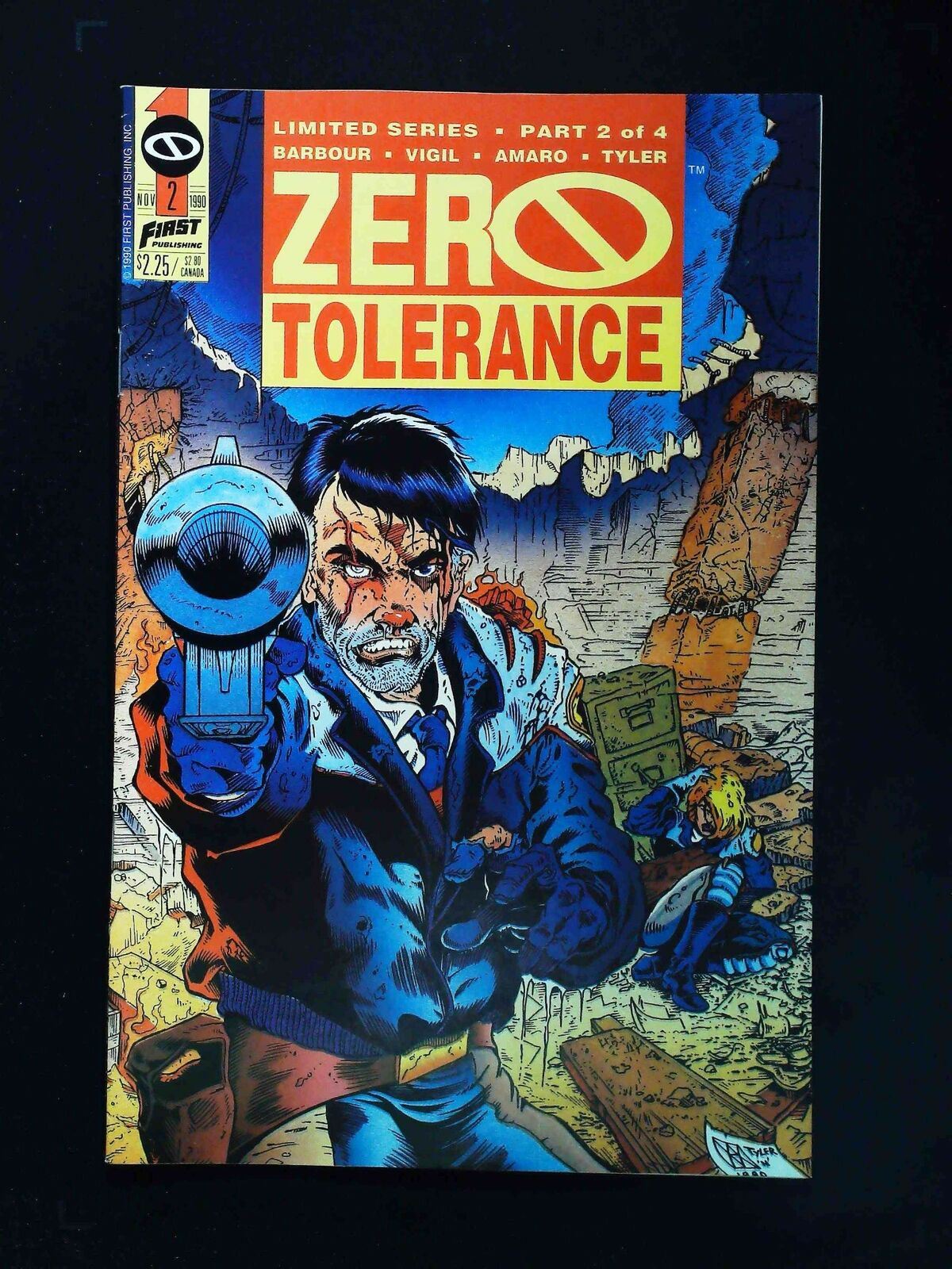 Zero Tolerance #2  First Comics 1990 Vf+