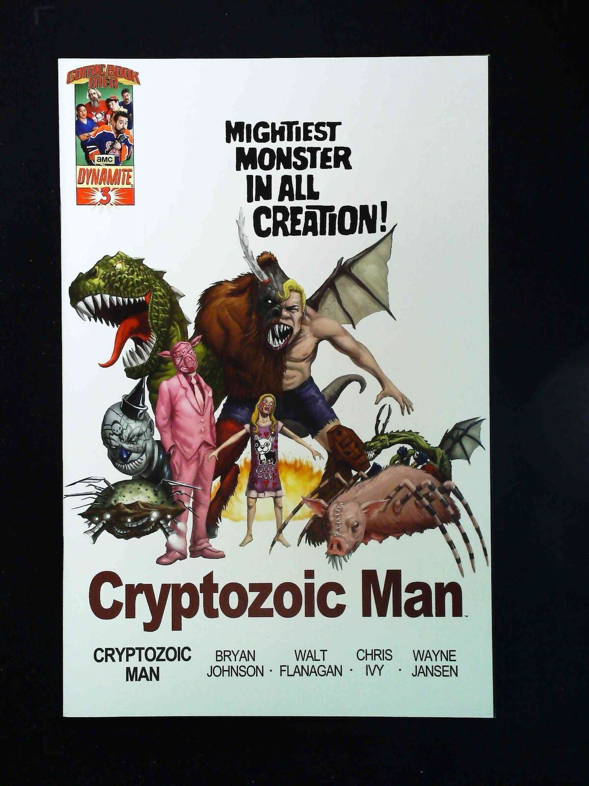 Cryptozoic Man  #3  Dynamite Comics 2013 Nm  Variant Cover