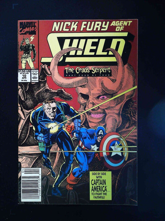 Nick Fury Agent Of Shield #10 (3Rd Series) Marvel Comics 1990 Vf+ Newsstand