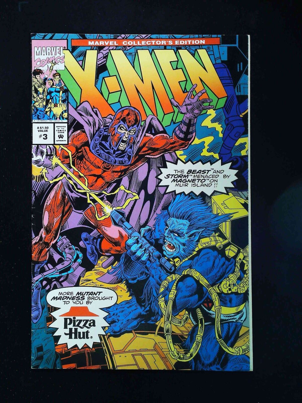 X-Men Pizza Hut Special Edition #3U  Marvel Comics 1993 Vf-  Unbagged