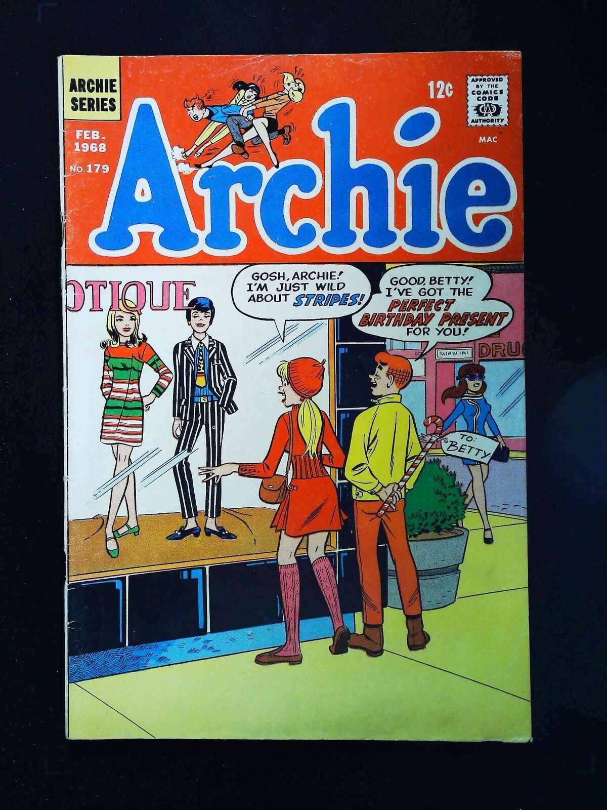 Archie #179  Archie Comics 1968 Fn/Vf