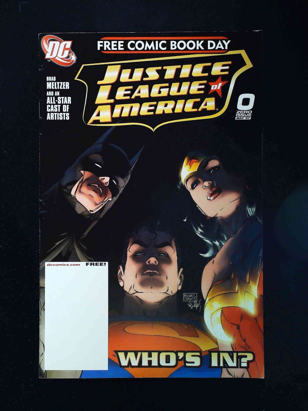 Justice League Of America Fcbd #0  Dc Comics 2007 Vf+  Fcbd