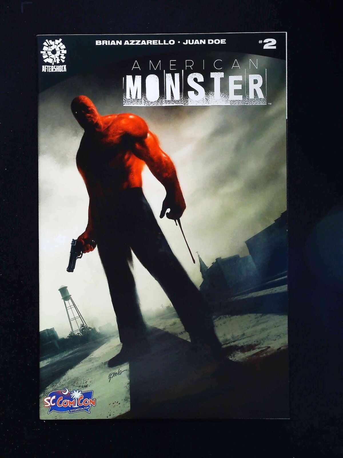 American Monster #2B  Aftershock Comics 2016 Nm-  Sc Comicon Variant