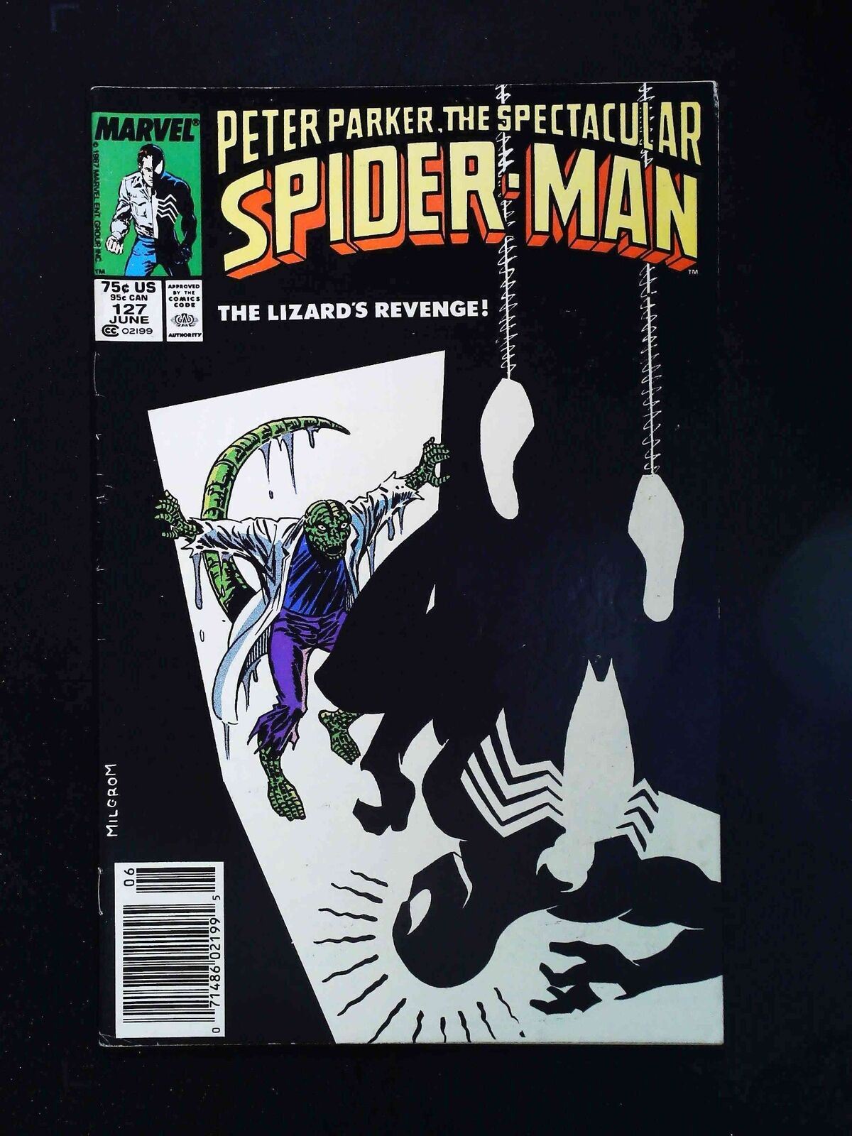 Spectacular Spider-Man #127  Marvel Comics 1987 Vf- Newsstand