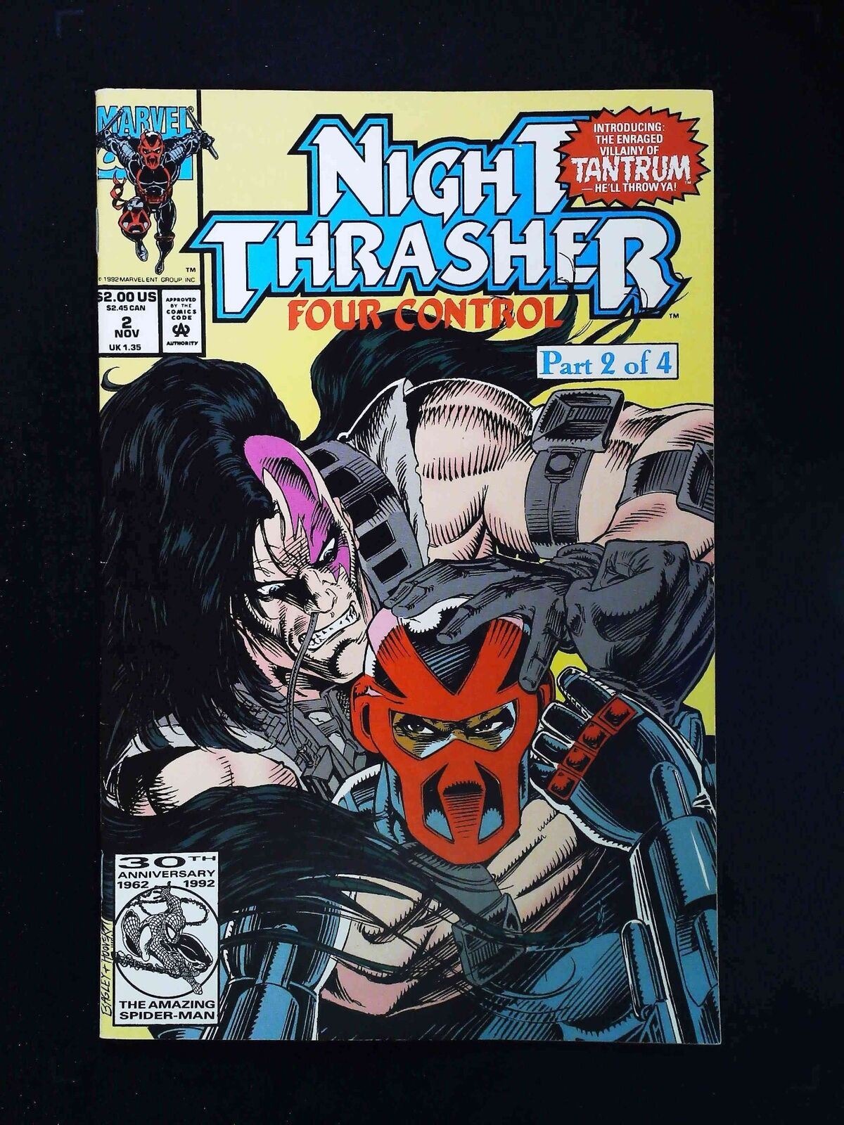 Night Thrasher Four Control #2  Marvel Comics 1992 Vf+
