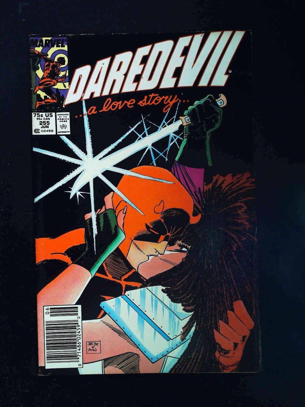 Daredevil #255  Marvel Comics 1988 Vf Newsstand