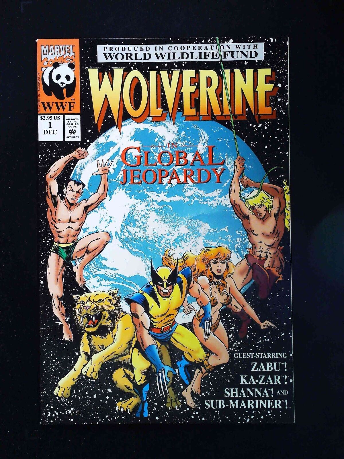 Wolverine Global Jeopardy #1  Marvel Comics 1993 Vf+