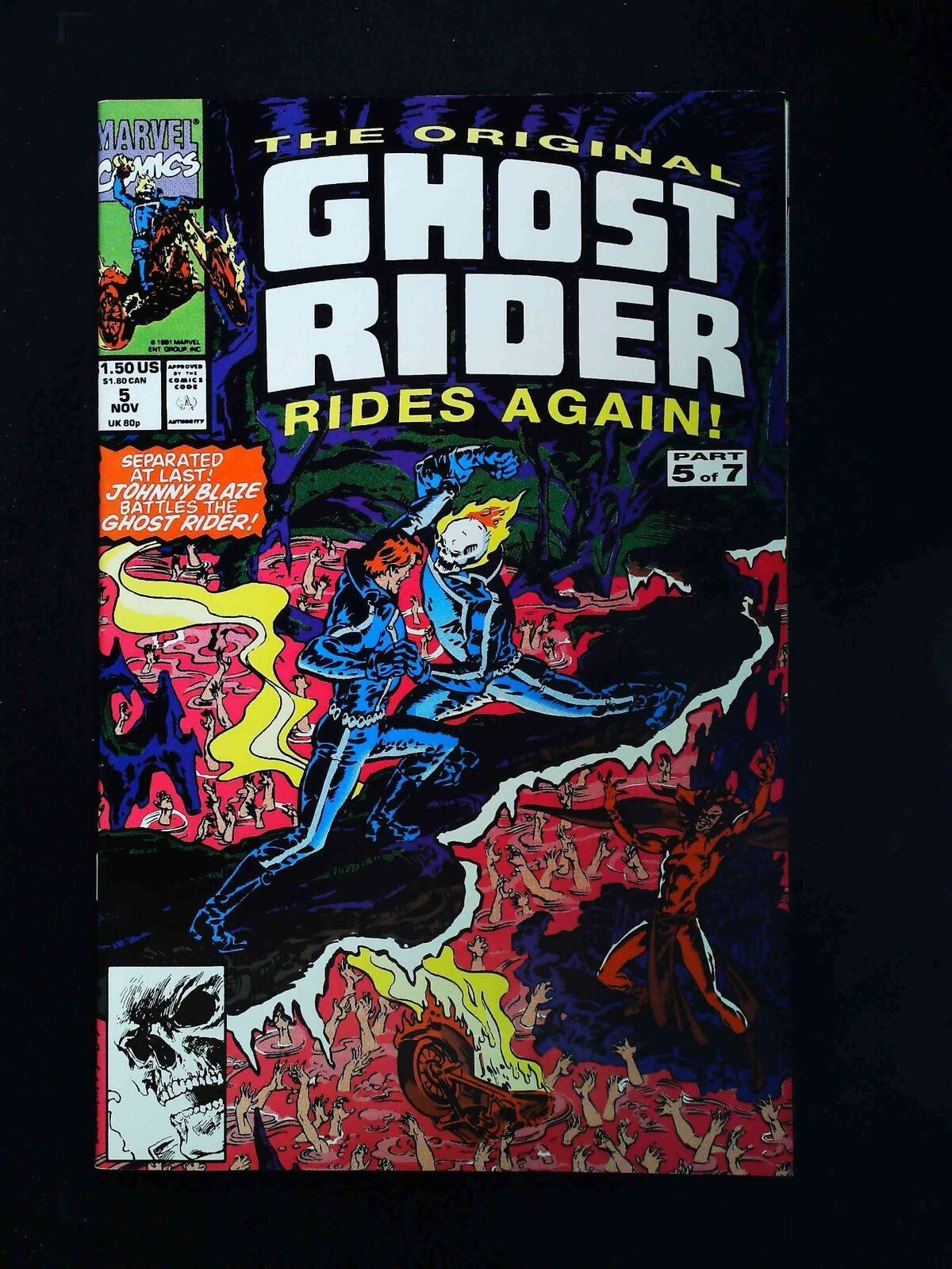 Original Ghost Rider  Rides Again #5  Marvel Comics 1991 Vf/Nm
