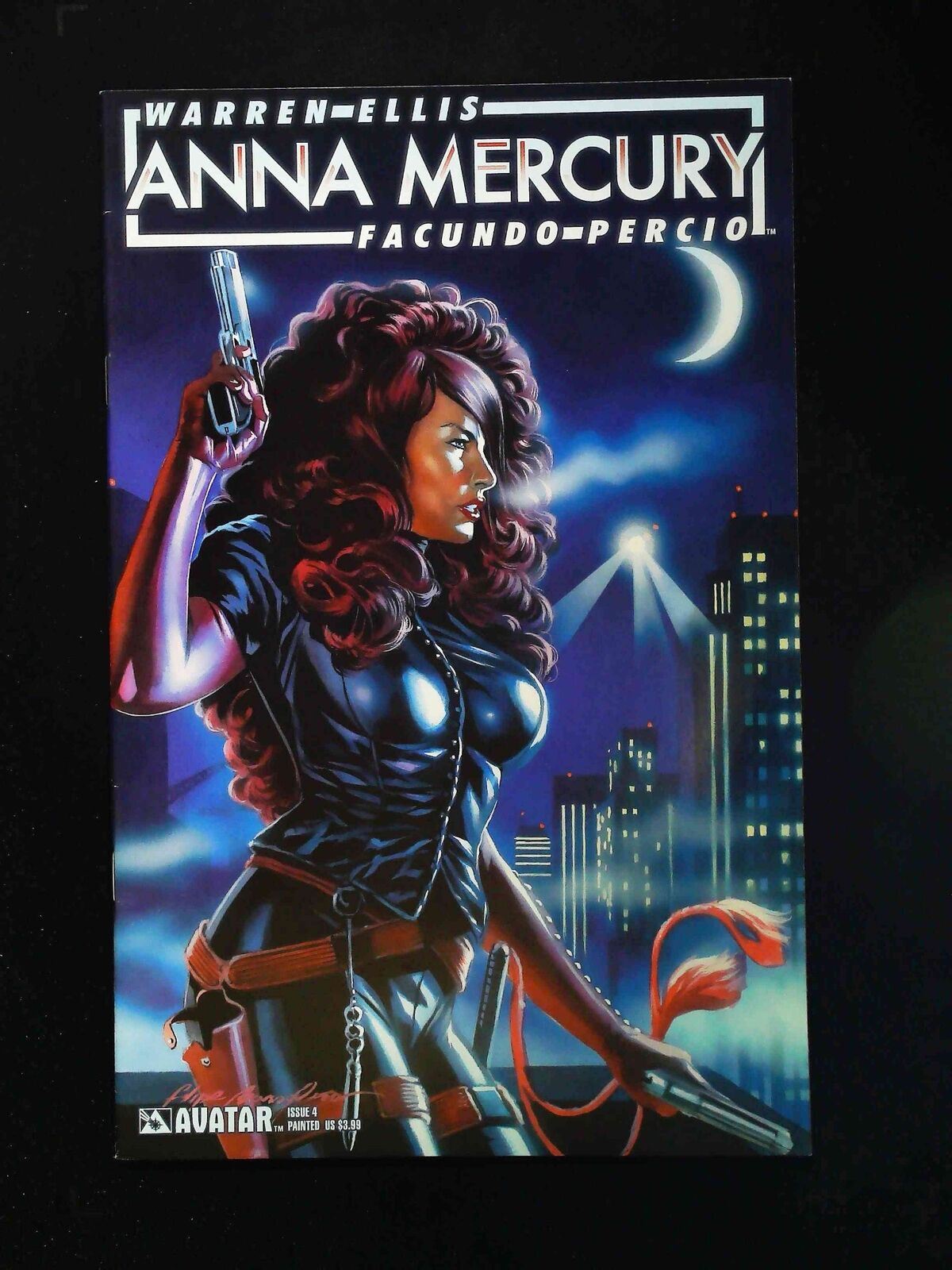 Anna Mercury #4C  Avatar Comics 2008 Vf+  Massafera,Ellis,Warren Ellis Variant