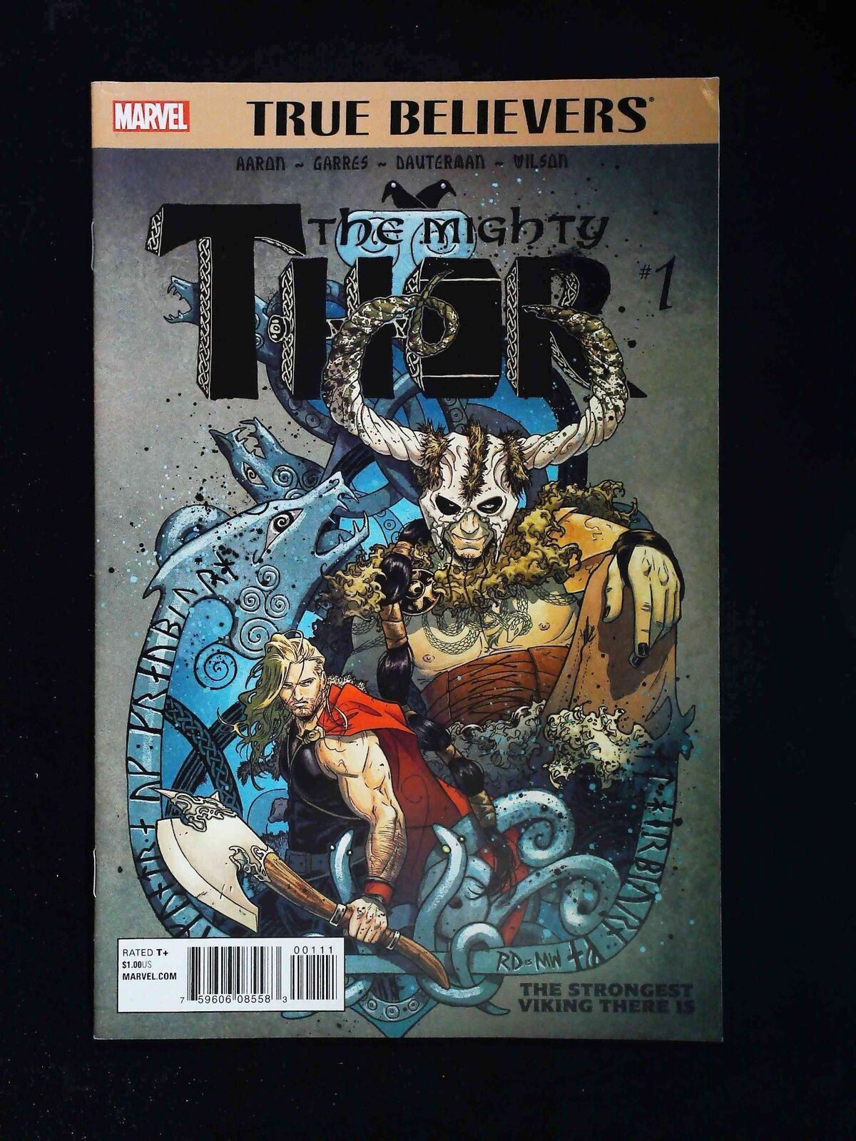 True Believers Mighty Thor Strongest Viking There Is #1  Marvel Comics 2016 Vf+