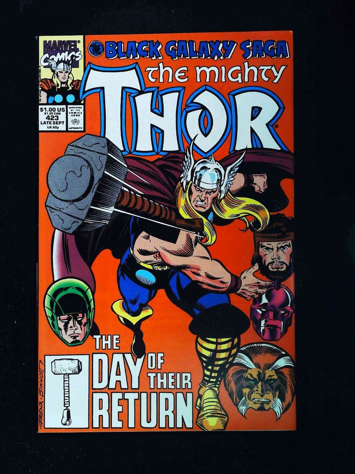 Thor #423  Marvel Comics 1990 Vf+