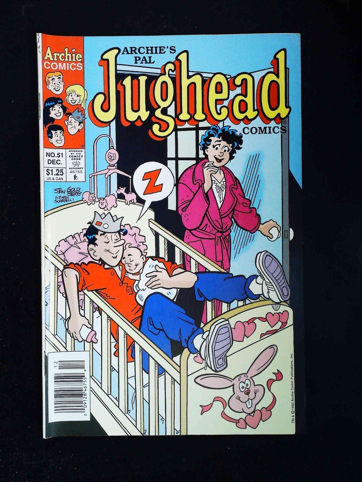 Jughead #51 (2Nd Series) Archie Comics 1993 Vf- Newsstand