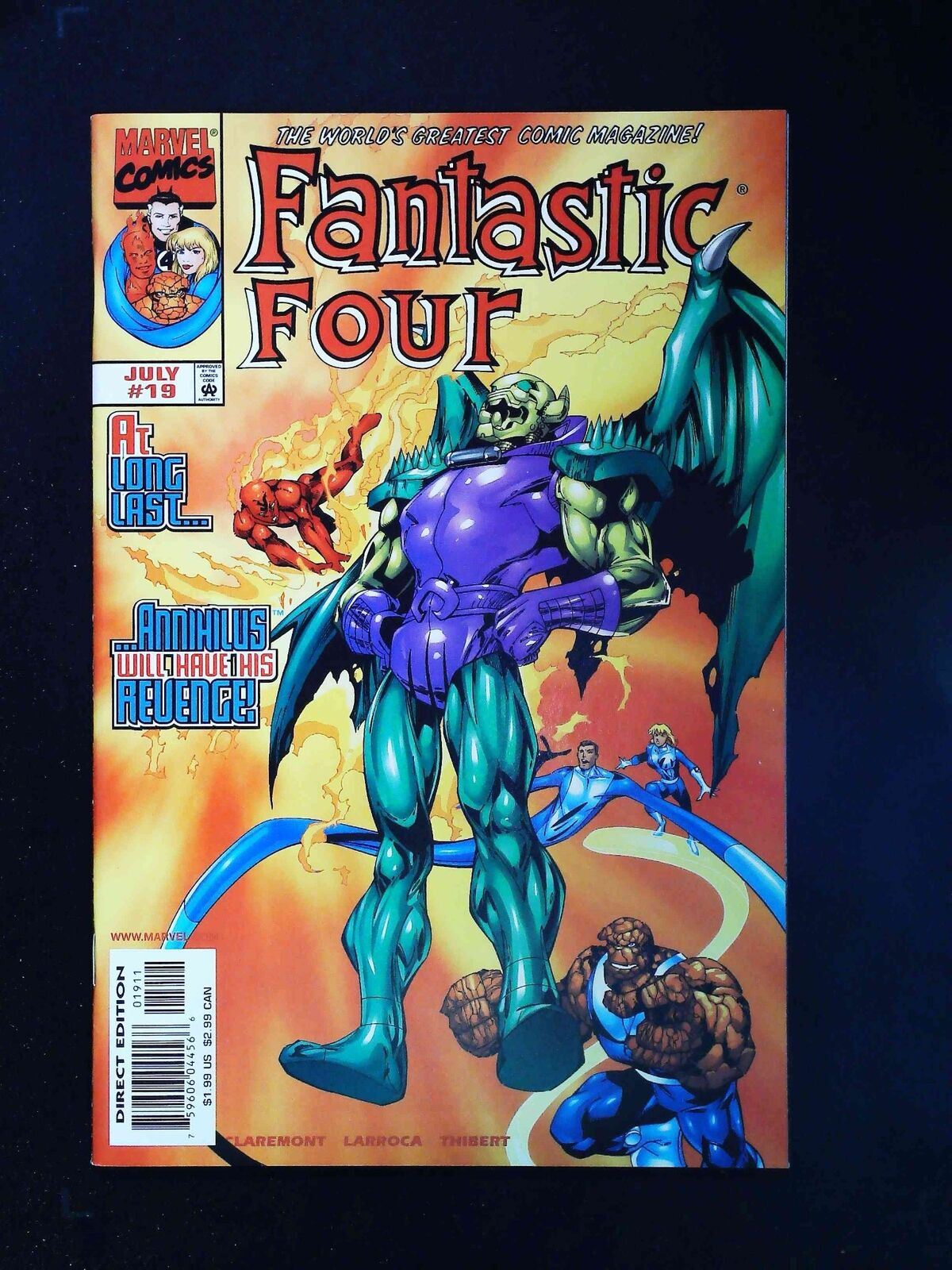 Fantastic Four  #19 (3Rd Series) Marvel Comics 1999 Nm-