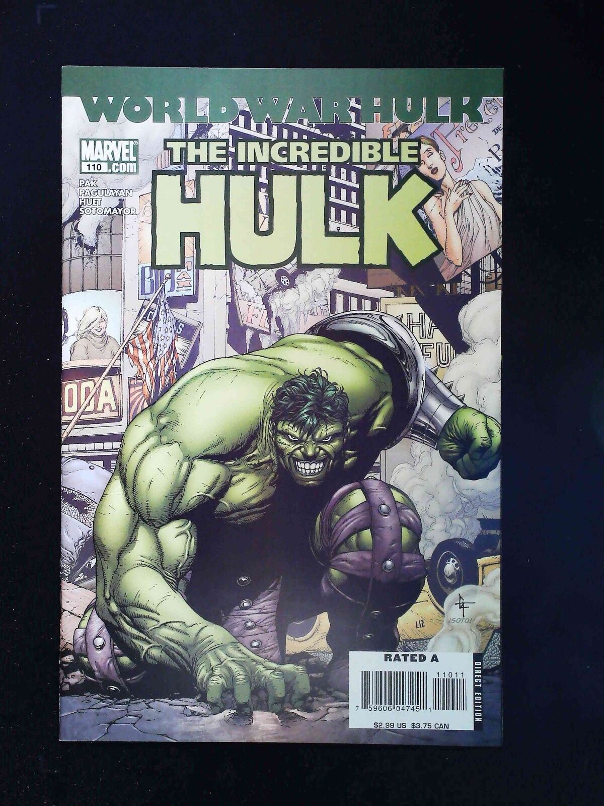 Incredible Hulk #110 (2Nd Series) Marvel Comics 2007 Nm-