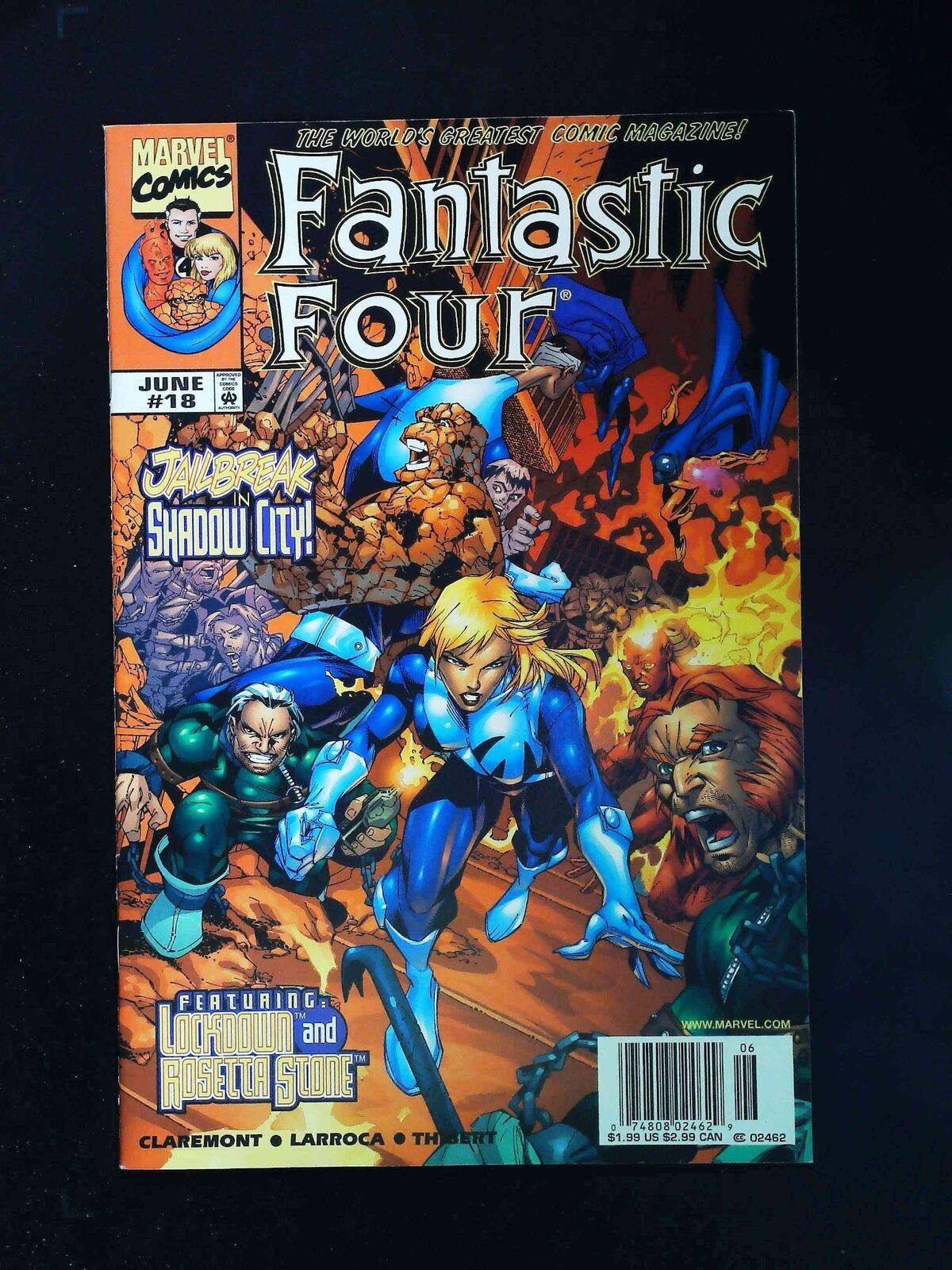 Fantastic Four  #18 (3Rd Series) Marvel Comics 1999 Vf/Nm Newsstand