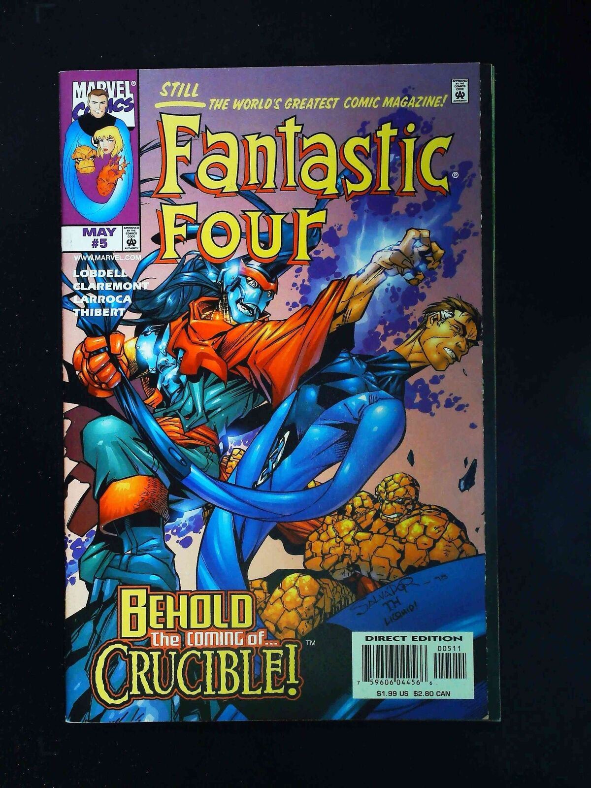 Fantastic Four  #5 (3Rd Series) Marvel Comics 1998 Vf+