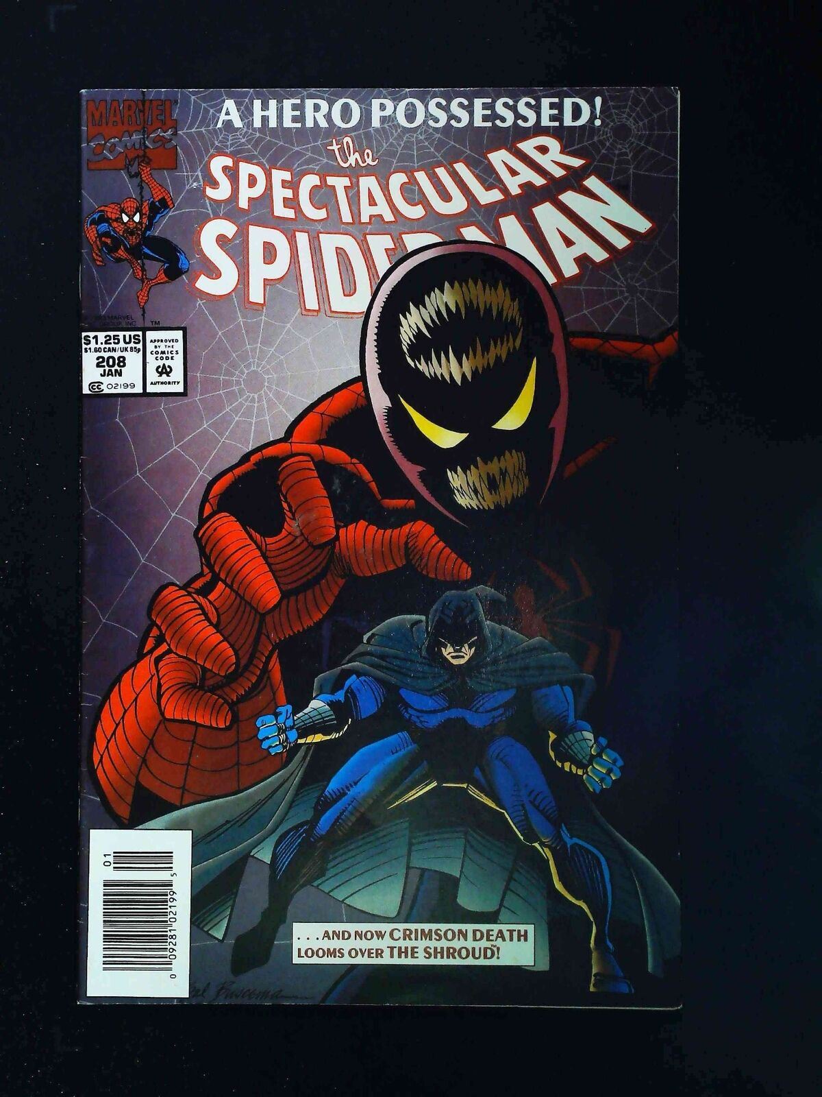 Spectacular Spider-Man #208  Marvel Comics 1994 Vf+ Newsstand