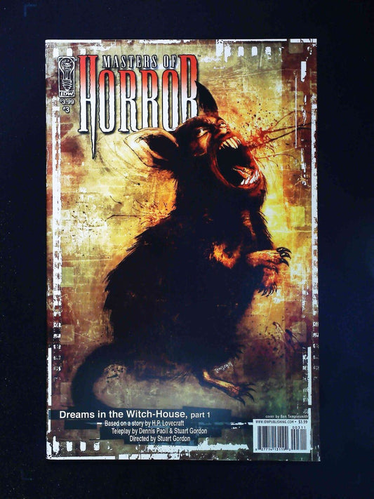 Masters Of Horror  #3  Idw Comics 2005 Nm+