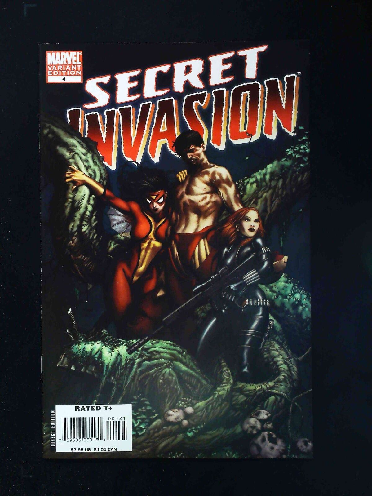 Secret Invasion #4B  Marvel Comics 2008 Nm  Mcniven Variant