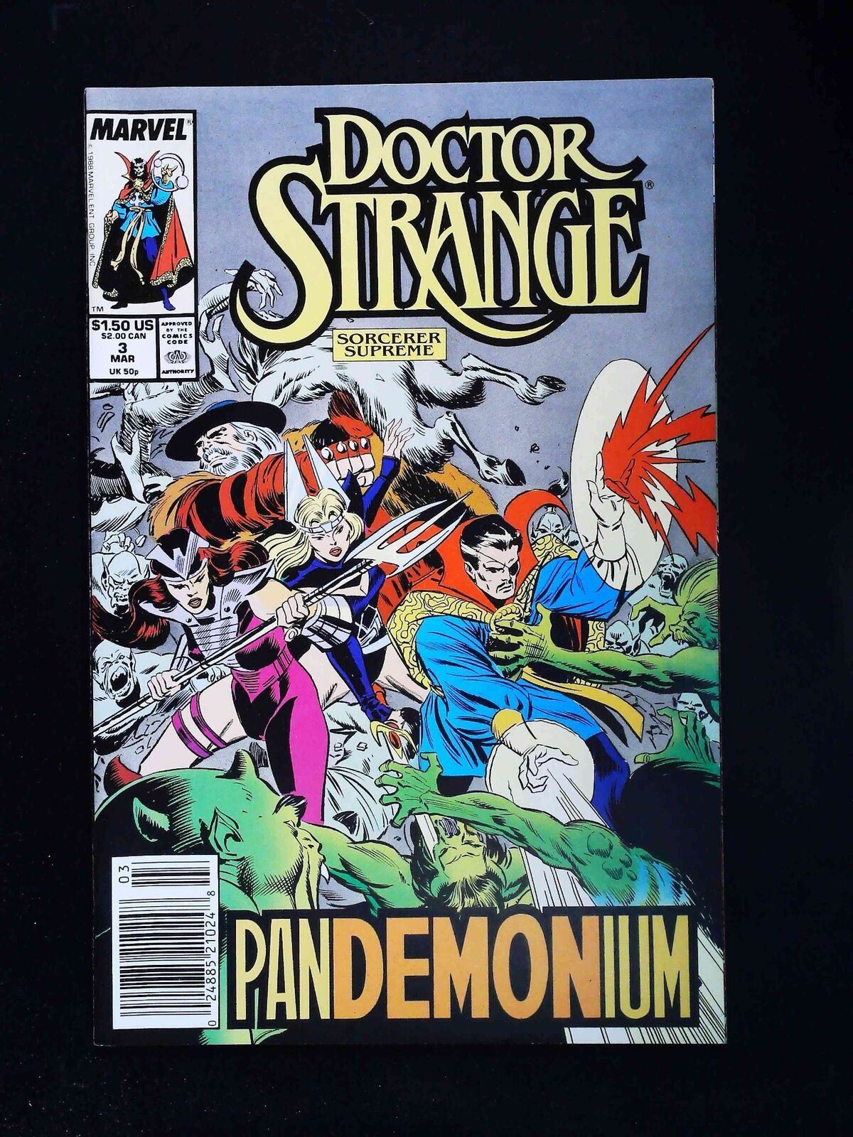 Doctor Strange #3 (3Rd Series) Marvel Comics 1989 Vf+ Newsstand