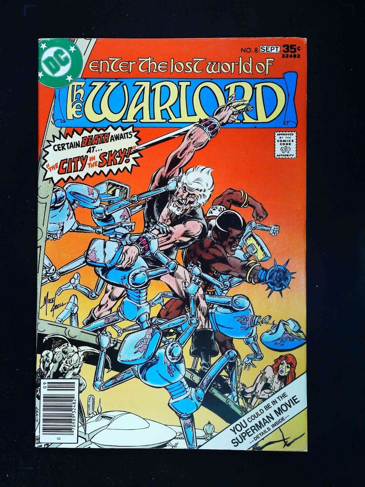 Warlord #8  Dc Comics 1977 Vf Newsstand