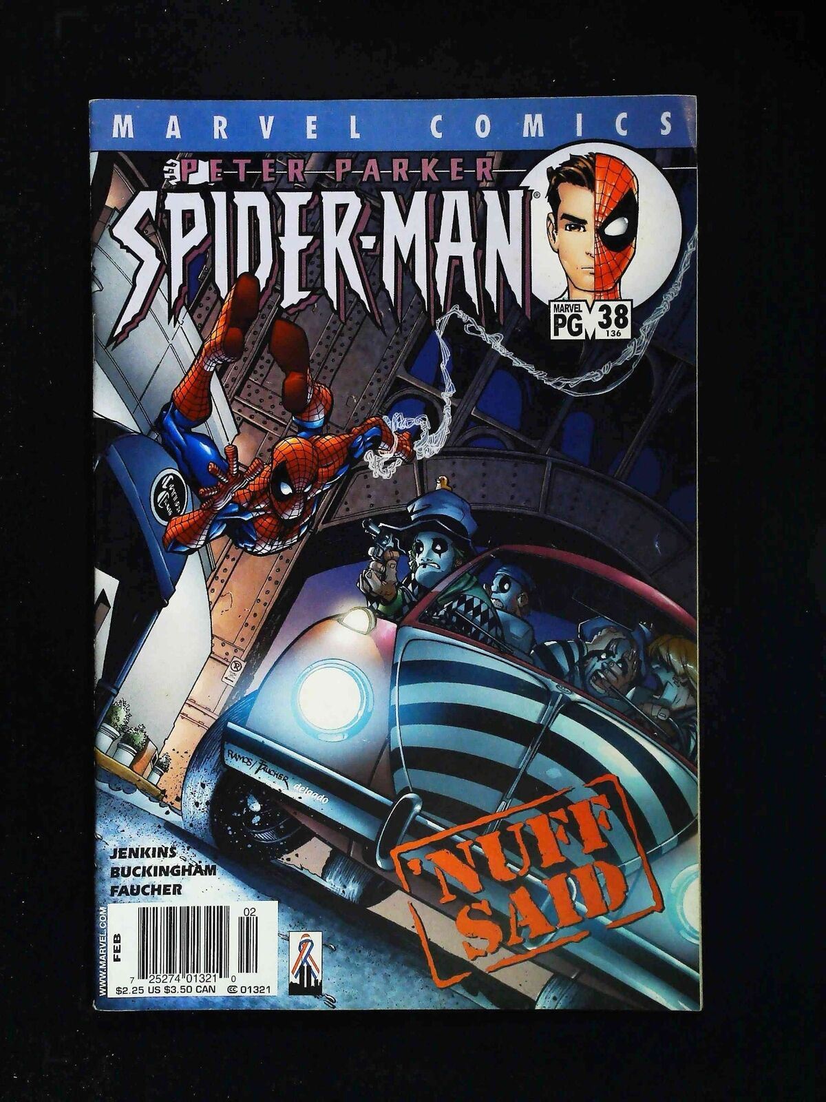 Peter Parker Spider-Man #38  Marvel Comics 2002 Vf+ Newsstand