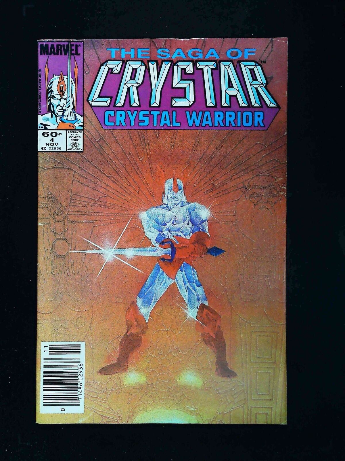 Saga Of Crystar #4  Marvel Comics 1983 Vf Newsstand