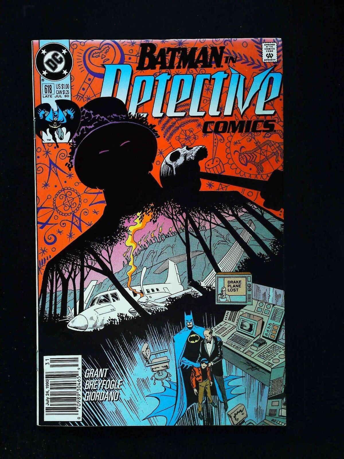 Detective Comics #618  Dc Comics 1990 Vf Newsstand